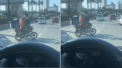 İzmir’in Bornova ilçesi Ankara Caddesi yolu üzerinde trafik kazası meydana