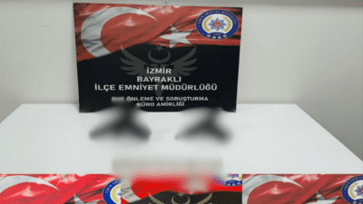 İzmir’in Bayraklı ilçesinde ruhsatsız silah bulunduran şahıslara yönelik polis ekipleri