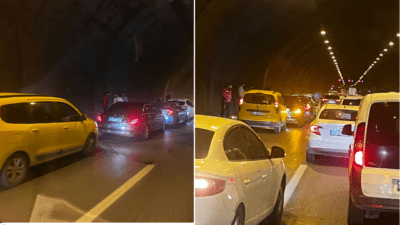 İzmir’in Bayraklı ilçesindeki Bayraklı Tüneli’nde zincirleme trafik kazası meydana geldi.