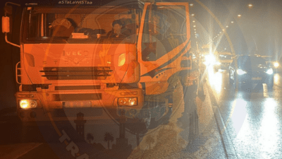 İzmir Bayraklı Tüneli içerisinde Bornova istikametine doğru sağ şerit üzerinde