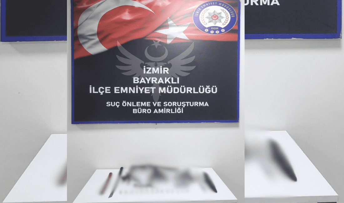 İzmir’in Bayraklı ilçesinde silah ticaretine yönelik gerçekleştirilen operasyonda 3 şüpheli