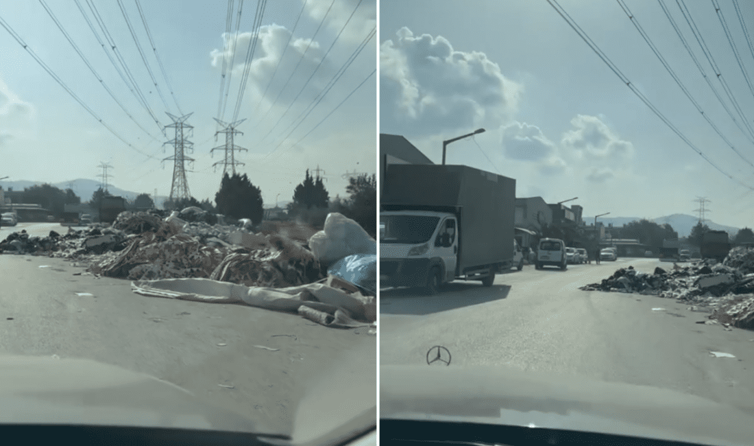 Bornova ilçesi Ayakkabıcılar Sitesi'nin bulunduğu mevkide biriken çöpler, çevre sakinlerinin