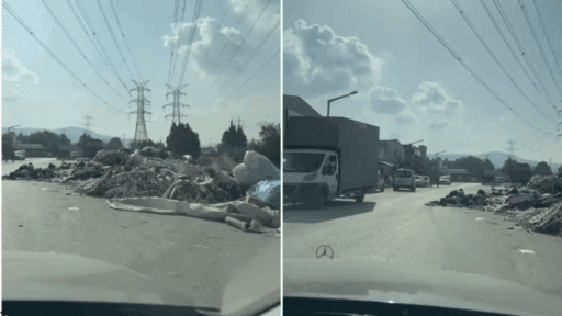 Bornova ilçesi Ayakkabıcılar Sitesi'nin bulunduğu mevkide biriken çöpler, çevre sakinlerinin