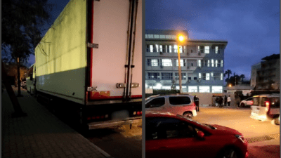 İzmir’in Bornova ilçesi Çamdibi Ferit Bahriye Ergül ilkokulu önünde yaşanan park