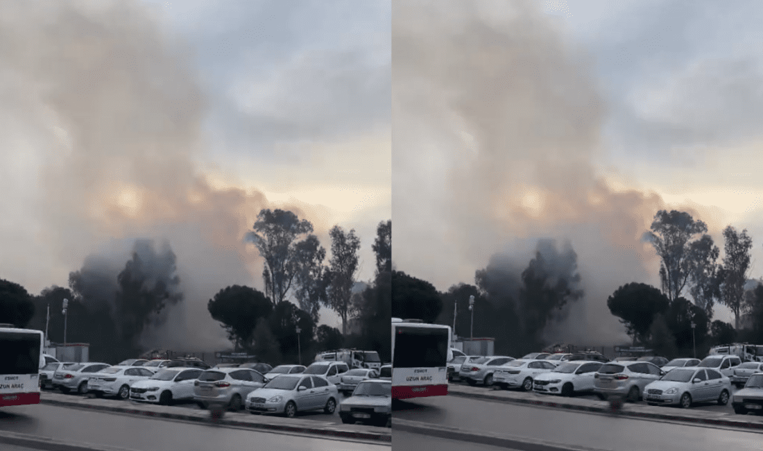 İzmir’in Buca ilçesi, Buca Belediyesi Temizlik İşleri Müdürlüğü’nde yangın çıktı.