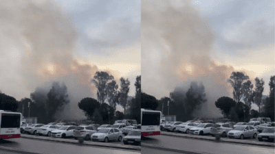 İzmir’in Buca ilçesi, Buca Belediyesi Temizlik İşleri Müdürlüğü’nde yangın çıktı.