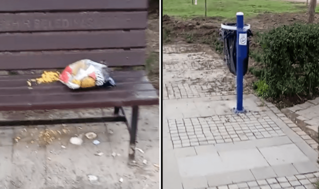 Bazı duyarsız vatandaşlar, çöplerini yere atarak çevreyi kirletmeye devam ediyor.