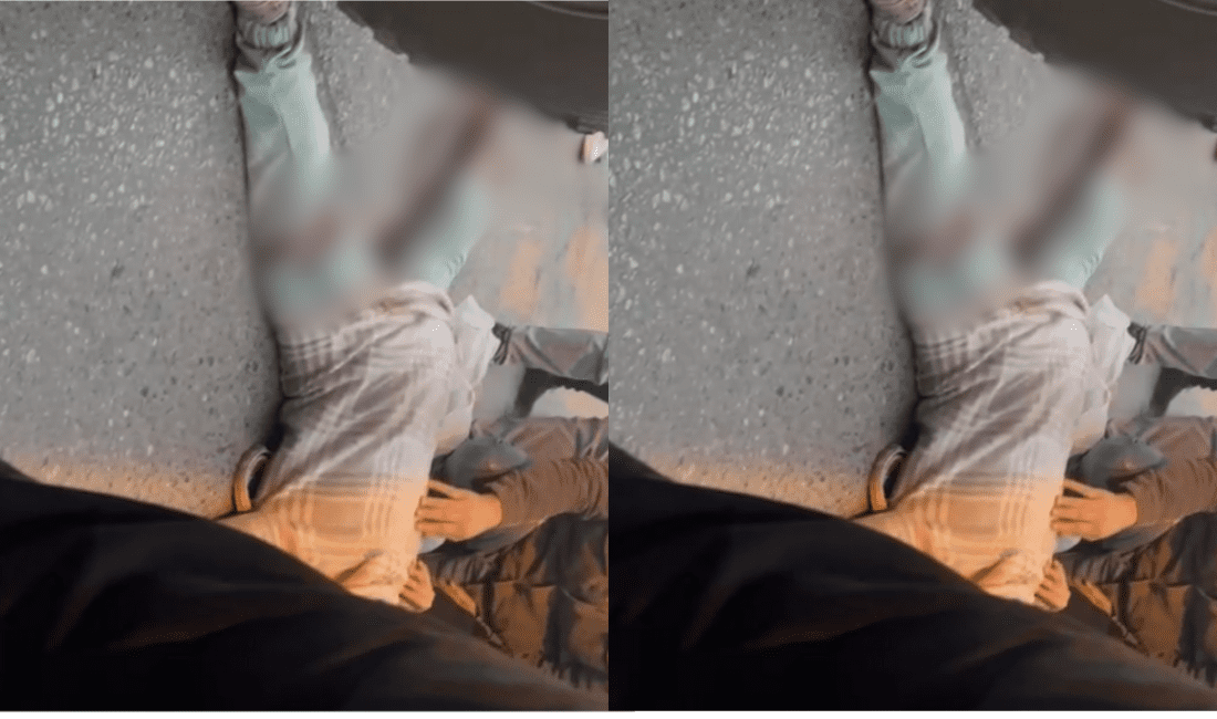 İzmir’in Buca ilçesinde, seyir halinde ilerleyen kamyonun kör noktasında kaldığı