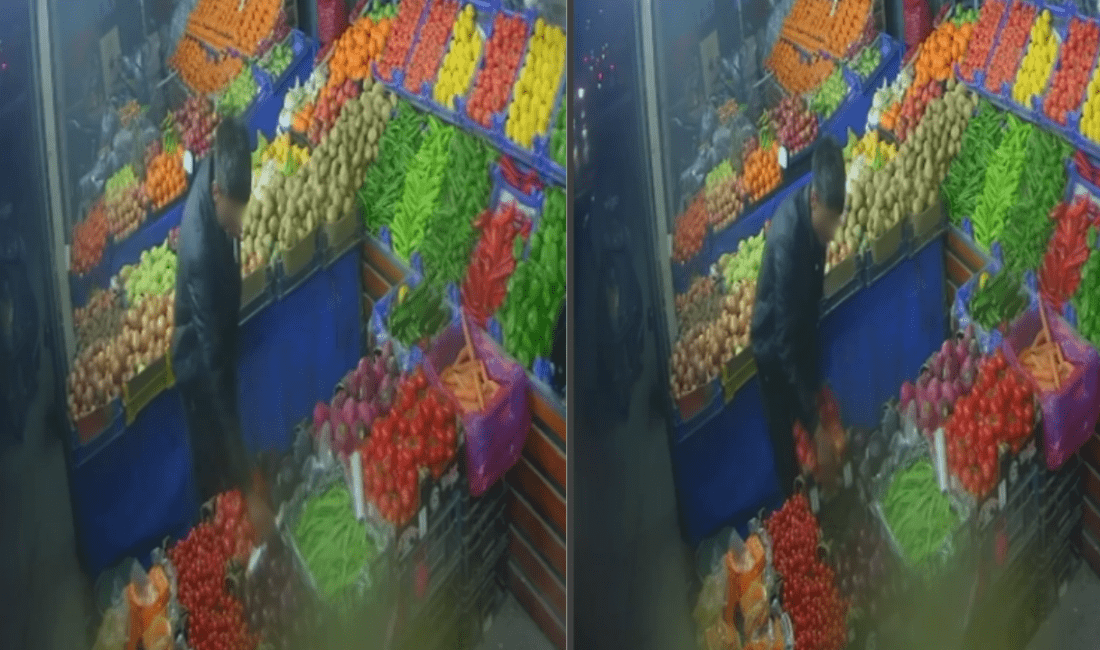 İzmir’in Buca ilçesinde meydana gelen ilginç hırsızlık olayı, güvenlik kameralarına