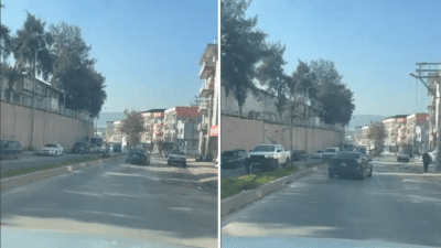 İzmir’in Buca ilçesi 6. Sanayi Sitesi Otokent civarında, bir araç