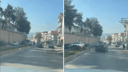 İzmir’in Buca ilçesi 6. Sanayi Sitesi Otokent civarında, bir araç