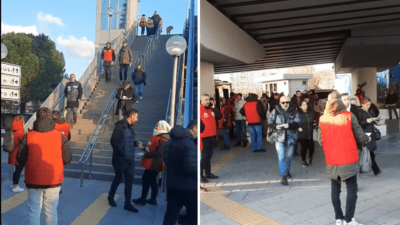 İzmir Büyükşehir Belediyesi çalışanları, haksız işten çıkarmalar ve toplu iş