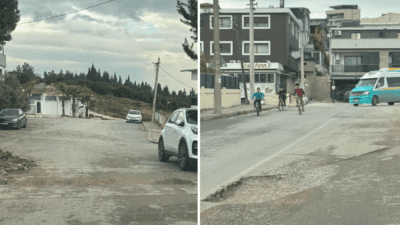 İzmir’in Gaziemir ilçesi Beyazevler Mahallesi’nde, uzun süredir devam eden altyapı