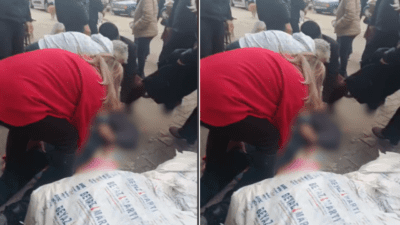 İzmir’in Gaziemir ilçesinde bulunan pazaryerinde yaşlı bir adamın aniden yere