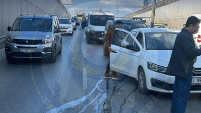 İzmir’in Gaziemir ilçesi Akçay Caddesi üzeri Havalimanı istikametine doğru meydana gelen