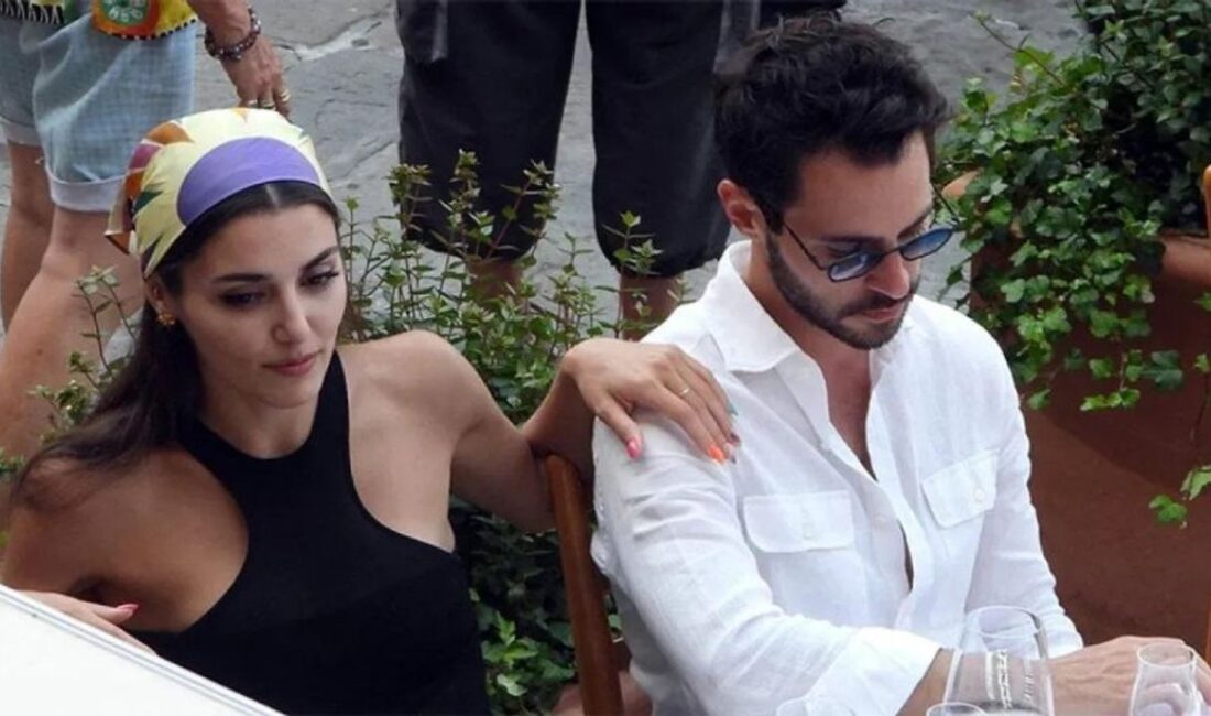 Ünlü oyuncu Hande Erçel ve iş insanı Hakan Sabancı, uzun