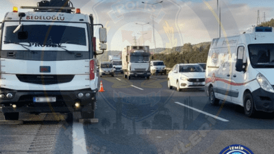 İzmir’in Bornova ilçesi Işıkkent Rampalar’dan Bornova istikametine doğru, Pınarbaşı Kavşağı’na