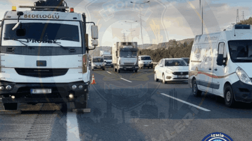 İzmir’in Bornova ilçesi Işıkkent Rampalar’dan Bornova istikametine doğru, Pınarbaşı Kavşağı’na