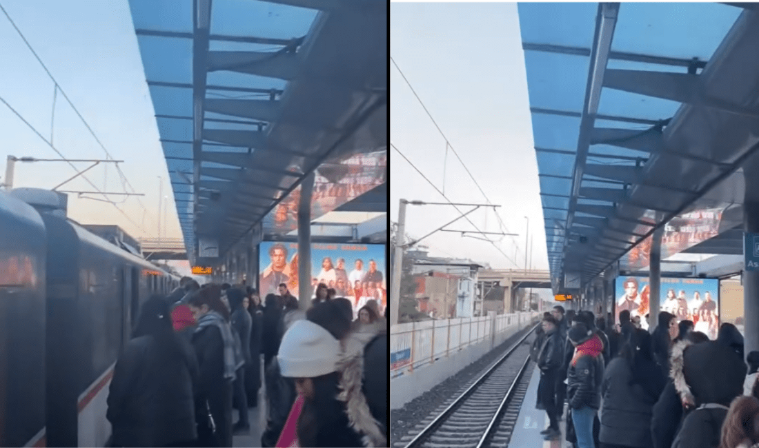 Egekent Aktarma İZBAN istasyonunda, Cumaovası yönüne giden treninin gelmemesi bir