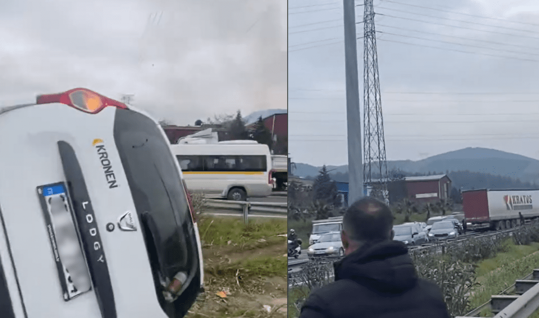İzmir-Aydın Otoyolu’nun Aydın istikametinde bir TIR’ın kontrolünü kaybederek karşı şeride