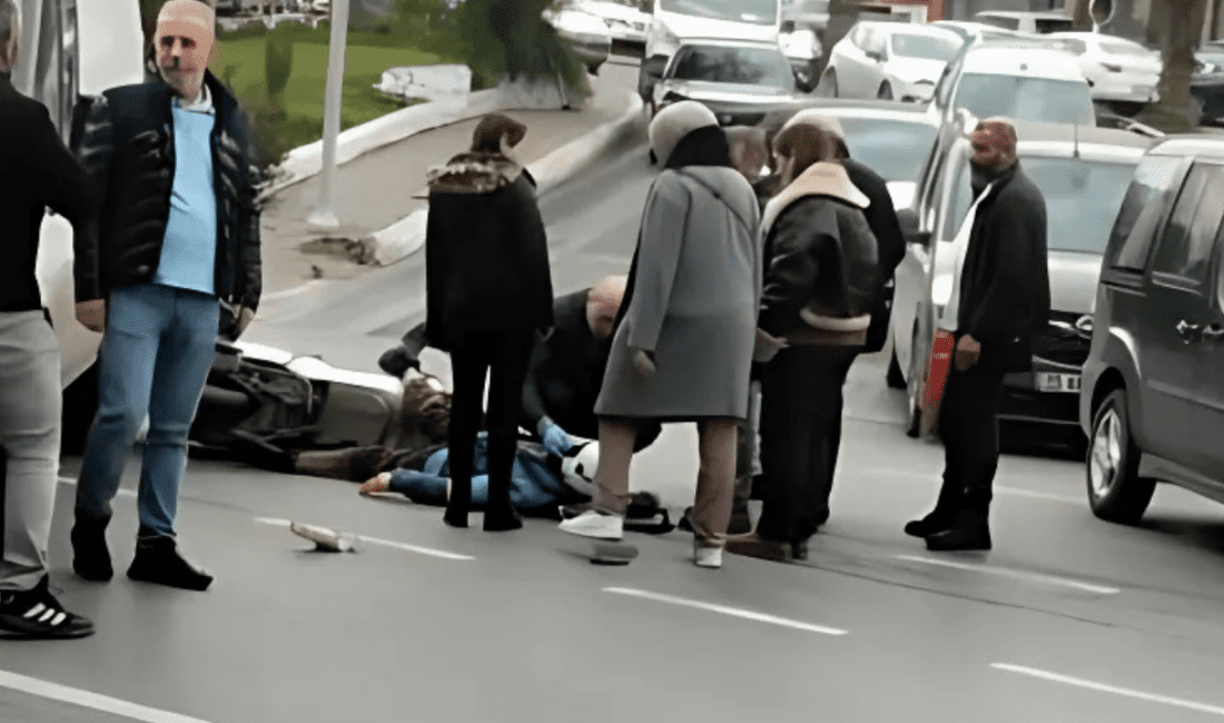 İzmir’in Bornova ilçesi Moda Tekstil ve Konfeksiyoncular (MTK) Sitesi 1’inci girişinde, trafik