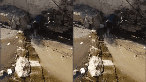 İzmir’in Menemen ilçesi Koyundere Mahallesi’nde bulunan bir dereye lağım sularının