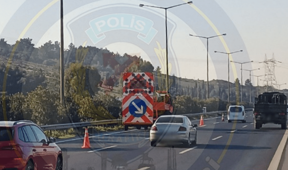 Gaziemir e gidecekler dikkat: Sol şerit kapalı! İzmir Buca ilçesinden Menderes istikametine gidiş yönünde, 6. Sanayi Kavşağı’na gelmeden