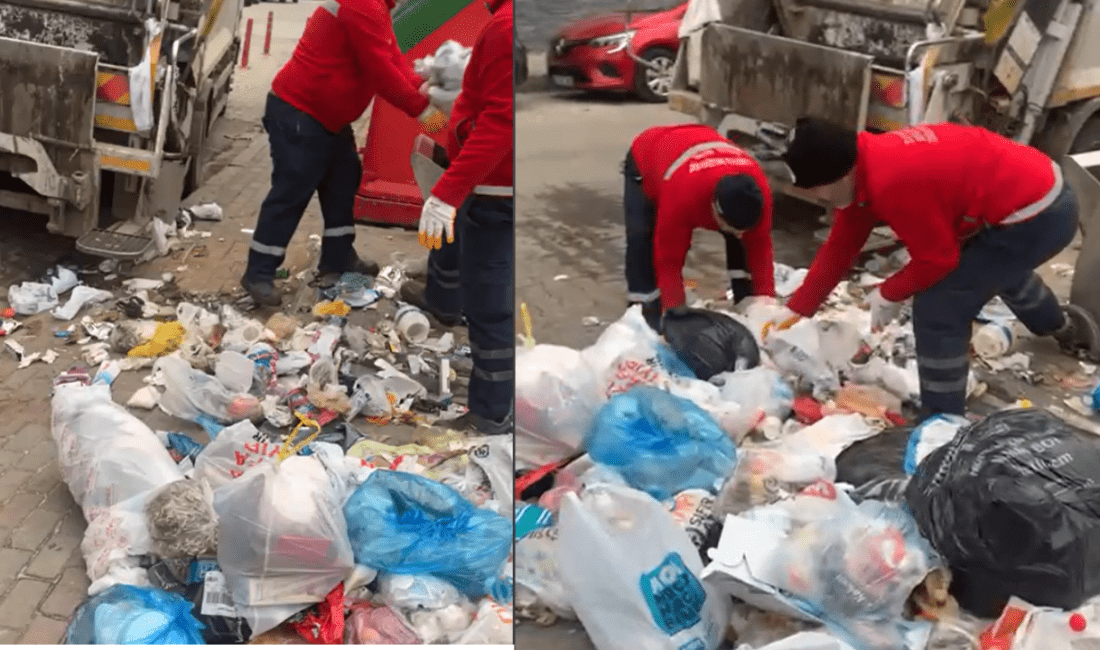 İzmir’in Karşıyaka ilçesinde sokaklara atılan çöpler, çevre sakinlerinin tepkisine neden