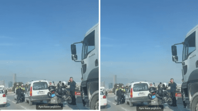 İzmir’in Konak ilçesi Yeşildere mevkiinde, beton mikseriyle 3 aracın karıştığı