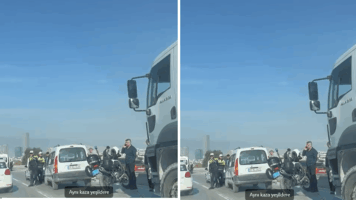 İzmir’in Konak ilçesi Yeşildere mevkiinde, beton mikseriyle 3 aracın karıştığı