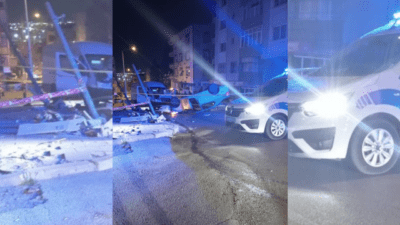 İzmir’in İşçievleri bölgesinde, bir Citroen marka araç ile Transit’in kafa