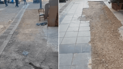 İzmir’in Konak ilçesi Cumhuriyet Bulvarı’nda daha önceden İZSU’nun alt yapı