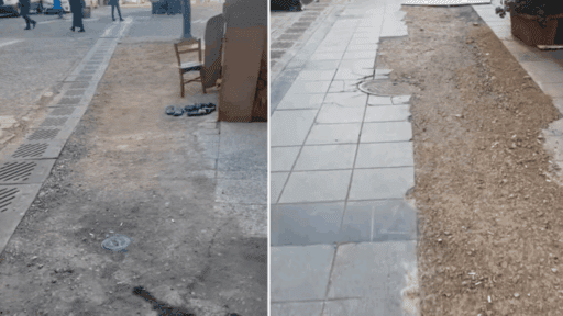 İzmir’in Konak ilçesi Cumhuriyet Bulvarı’nda daha önceden İZSU’nun alt yapı