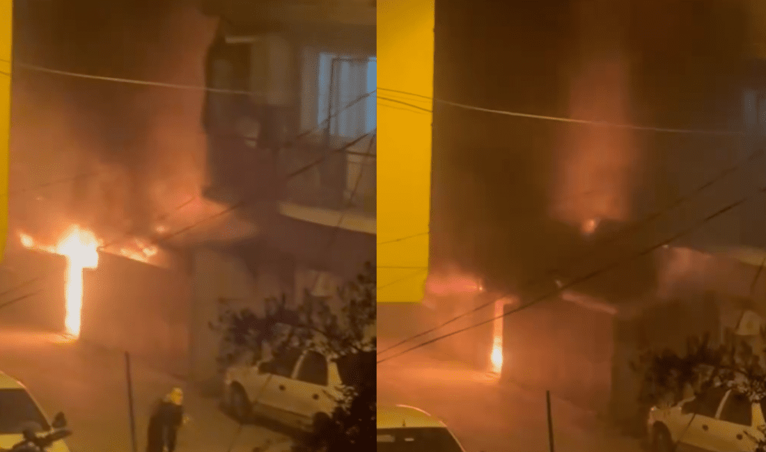 İzmir’in Buca ilçesinin Kozağaça Mahallesi’nde dün akşam saatlerinde korkutan bir