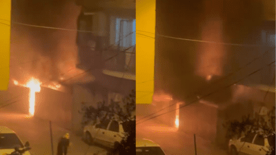 İzmir’in Buca ilçesinin Kozağaça Mahallesi’nde dün akşam saatlerinde korkutan bir