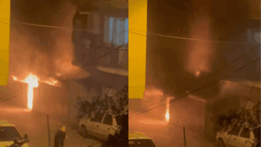 İzmir’in Buca ilçesinin Kozağaça Mahallesi’nde dün akşam saatlerinde korkutan bir