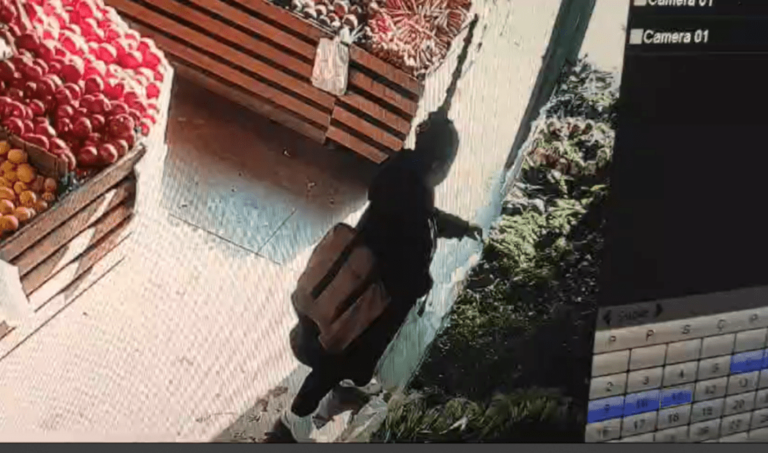 İzmir’de meydana gelen akıl almaz market hırsızlığı olayı, güvenlik kameralarına