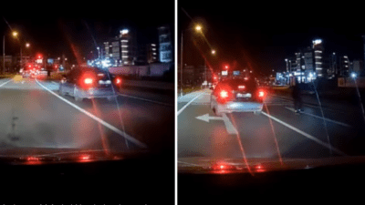 İzmir’in Menderes ilçesi girişinde, kimliği belirlenemeyen kişiler tarafından bazı araçların