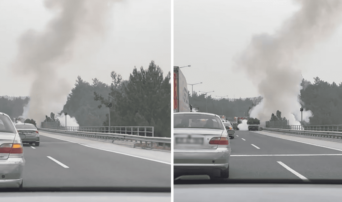 İzmir-Aydın Otoyolun da seyir halindeki araç alev aldı İzmir-Aydın Otoyolu Bornova istikametinde seyir halindeki bir araç alev aldı.