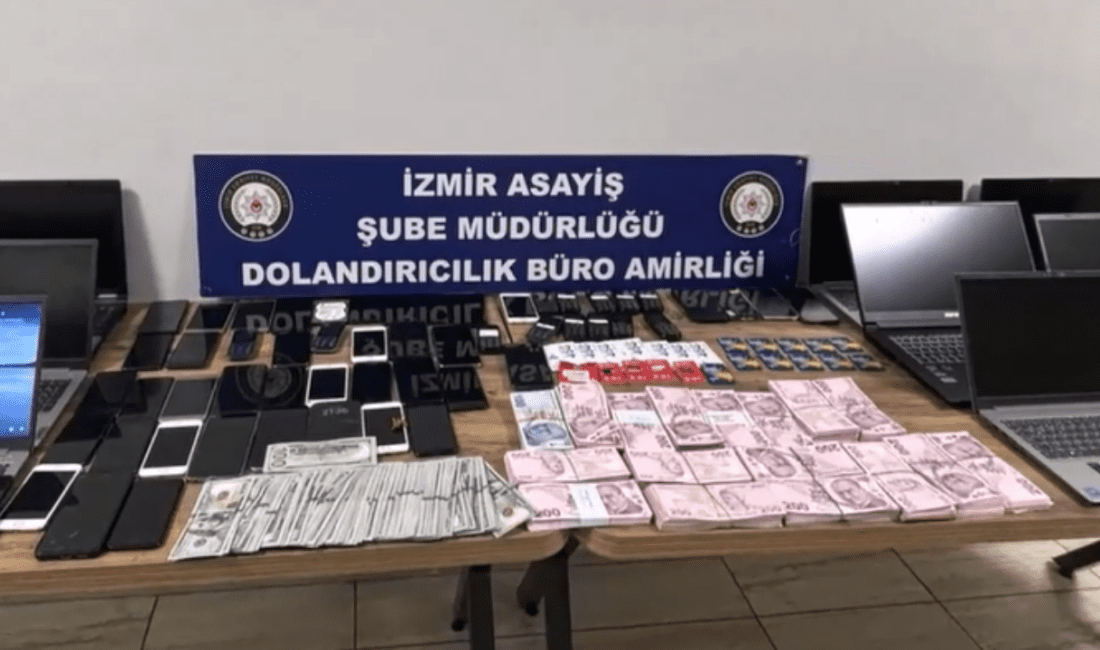 İzmir Cumhuriyet Başsavcılığı koordinesinde, Asayiş Şube Müdürlüğü Dolandırıcılık Büro Amirliği