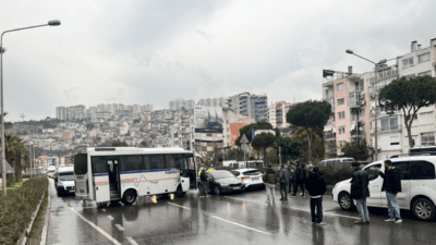 İzmir‘in Bayraklı ilçesi Altınyol’da meydana gelen trafik kazasında, hava koşullarının