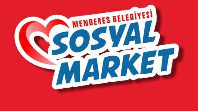Menderes Belediyesi, yeni hizmeti sosyal marketi hayata sokuyor. Hizmetin logosunu
