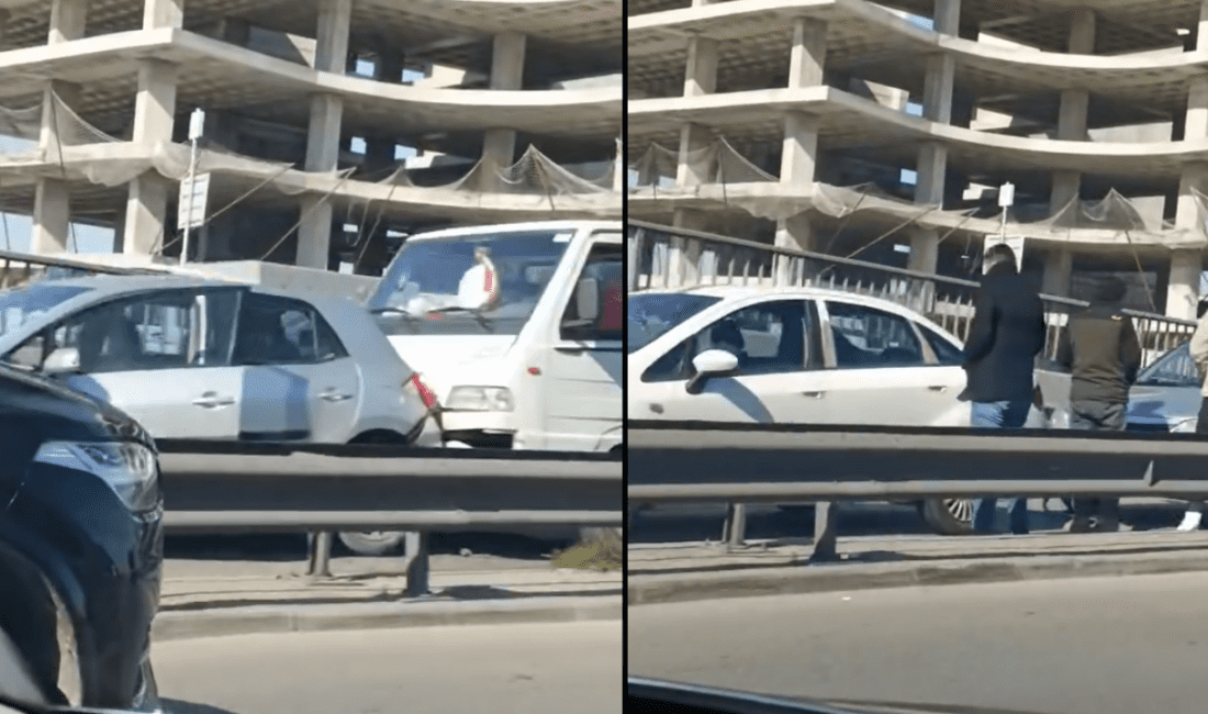 Gaziemir’de zincirleme kaza İzmir’in Gaziemir ilçesi Optimum alt geçitte zincirleme trafik kazası meydana