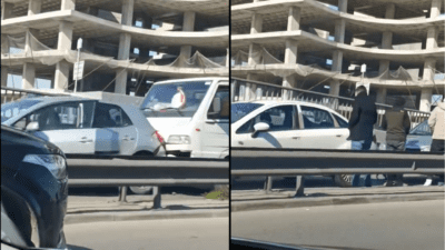 İzmir’in Gaziemir ilçesi Optimum alt geçitte zincirleme trafik kazası meydana