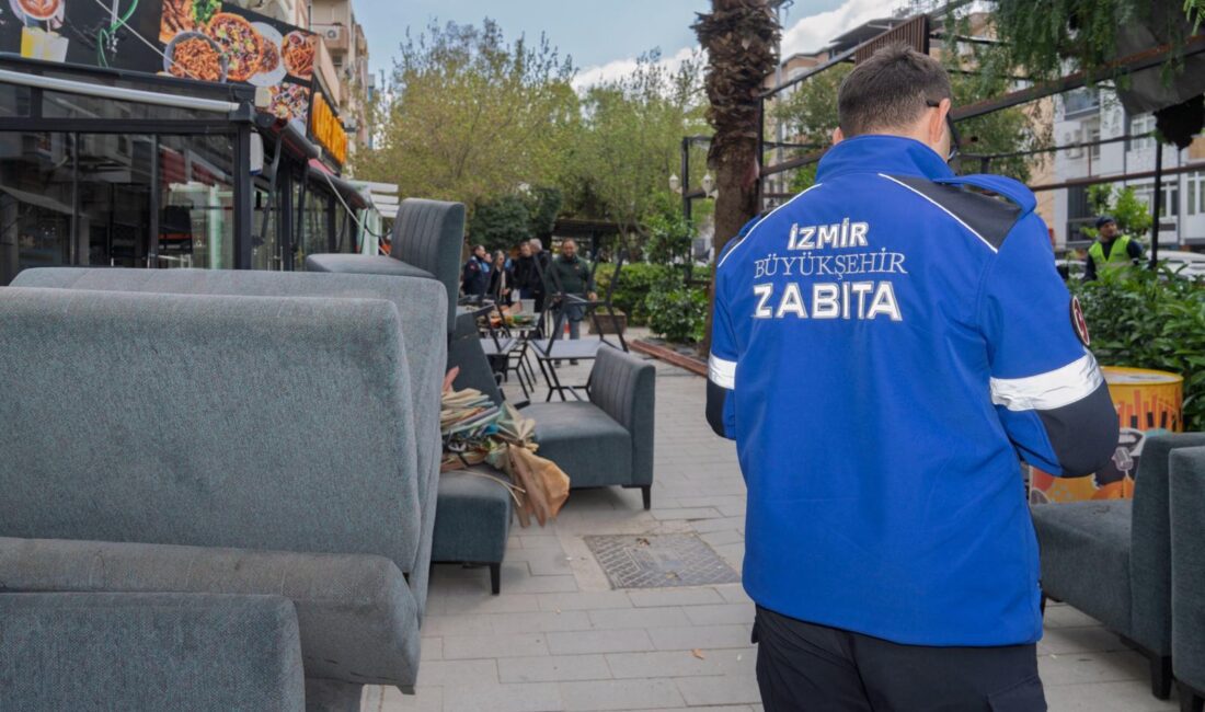 İzmir Büyükşehir Belediyesi kamusal alanların işgaline son veriyor İzmir Büyükşehir Belediyesi, özellikle Buca Forbes Caddesi’nde bazı işletmelerin kurduğu,