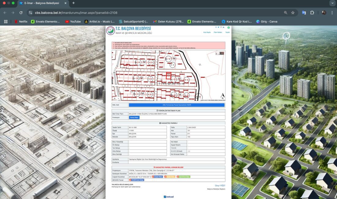 Balçova Belediyesi, vatandaşların kendilerine ait olan taşınmazlarıyla ilgili imar durum