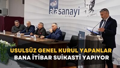 Önceki dönem Ata Sanayi Sitesi Başkanı ve CHP Meclis Üyesi