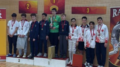 Türkiye U14 A Takımı Hırvatistan'ın başkenti Zagrep'te düzenlenen Eskrim turnuvasında