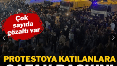 İBB Başkanı Ekrem İmamoğlu'nun gözaltına alınmasını protesto eden aralarında üniversite