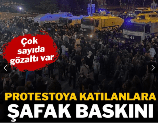 İBB Başkanı Ekrem İmamoğlu'nun gözaltına alınmasını protesto eden aralarında üniversite
